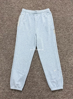 NIKE/耐克 男女大童冬季运动休闲法式毛圈束脚针织长裤FZ5027-464