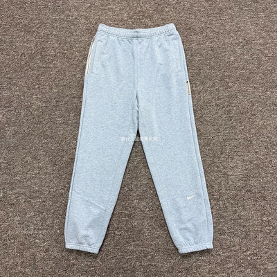 NIKE/耐克 男女大童冬季运动休闲法式毛圈束脚针织长裤FZ5027-464