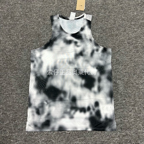 Nike/ Dri-fit ADV男子马拉松跑步无袖背心开叉反光T恤 HJ4147