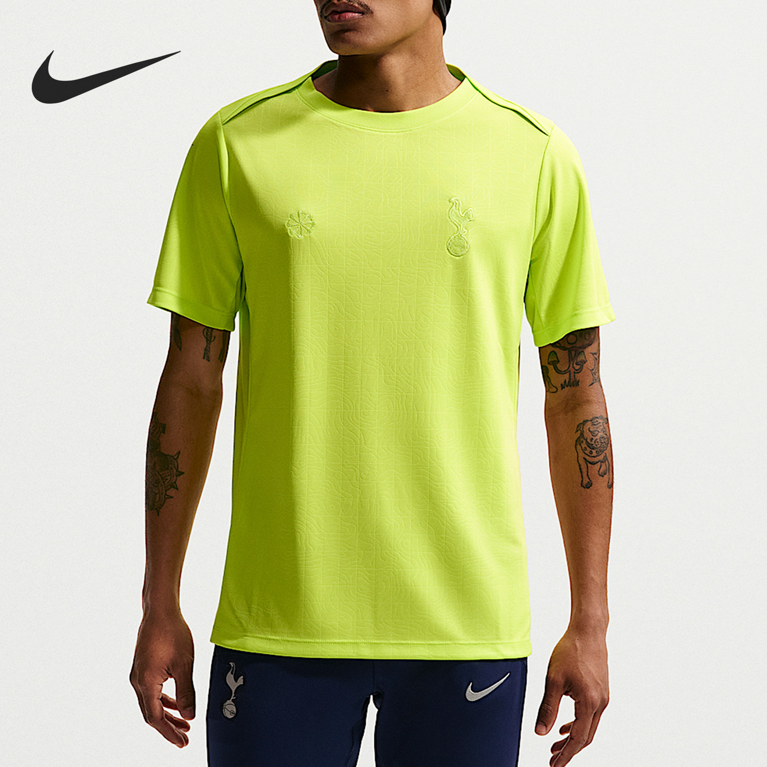 正品耐克Nike 托特纳姆热刺25-26赛前热身训练足球短袖球衣IB3811