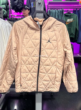 正品Nike/耐克 Jordan冬季新款男士连帽保暖棉服外套FD2638-244