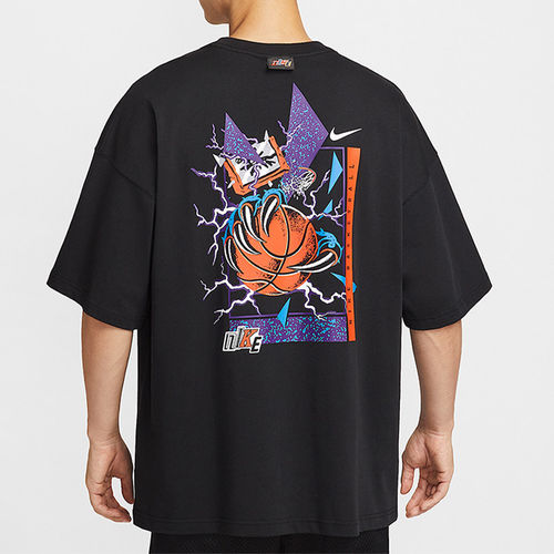 NIKE耐克 男子圆领夏季运动休闲宽松透气短袖T恤IH9269-010-063