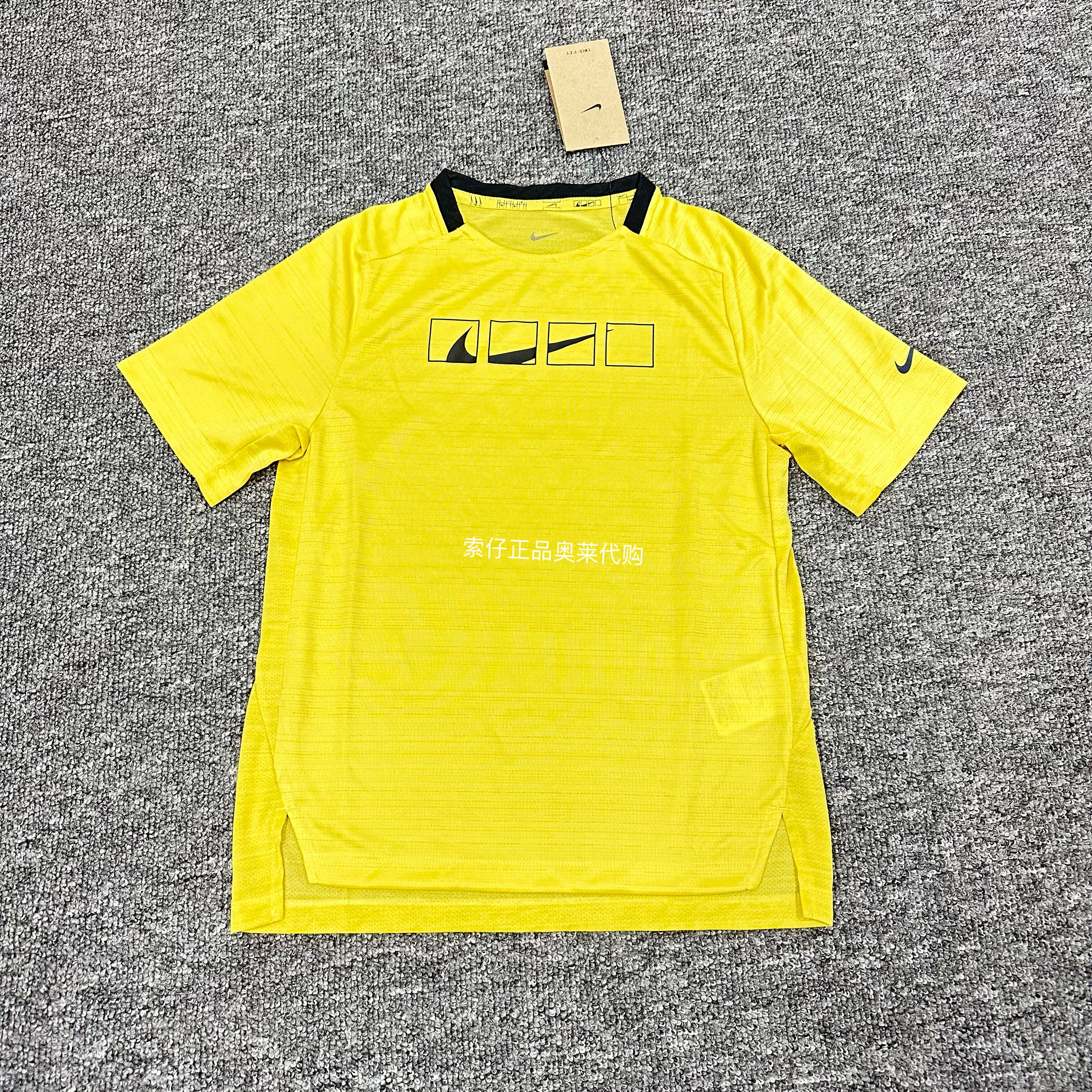 正品耐克/Nike Dri-FIT男女大童针织速干透气训练运动短袖 HJ0631