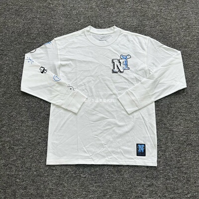 正品Nike耐克长袖T恤男春季款棉质宽松印花休闲运动打底衫 HJ3306