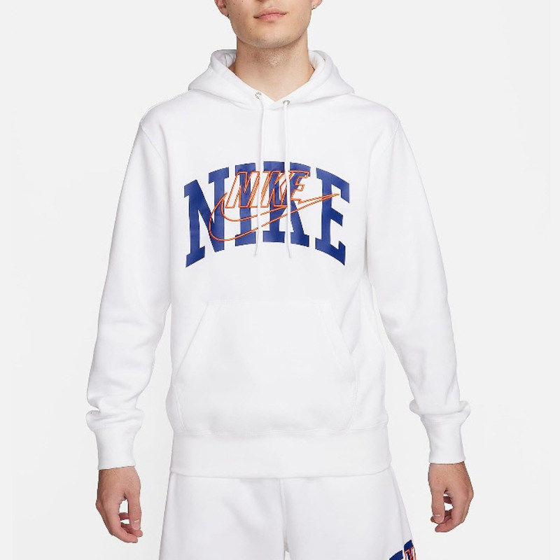 Nike/耐克秋冬连帽印花运动卫衣加绒保暖休闲透气套头衫FV4448
