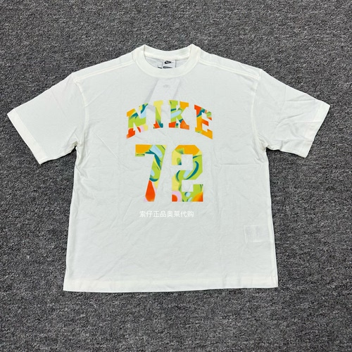 Nike/耐克正品2025夏季款大童舒适宽松印花经典休闲T恤短袖IF0389