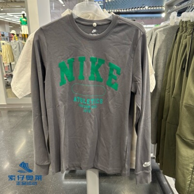 Nike/耐克 男子春秋纯棉圆领运动休闲舒适长袖T恤卫衣 FJ1173-068
