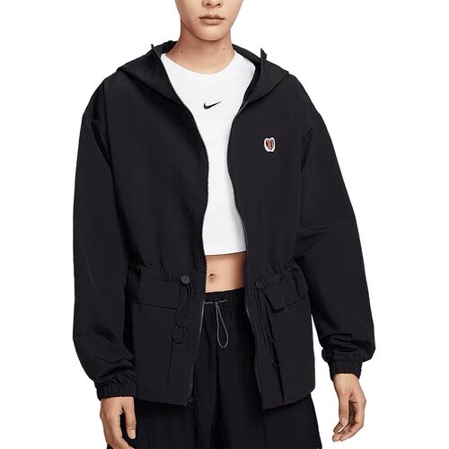 Nike耐克 女子拒水防晒连帽宽松收腰运动休闲夹克外套风衣HV8727