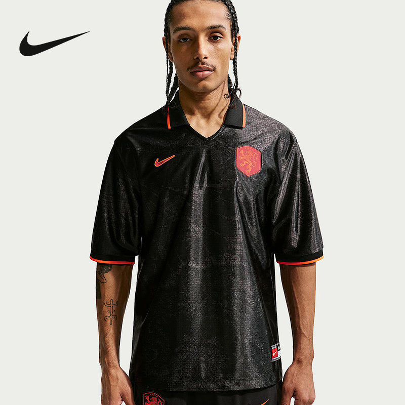 NIKE/耐克 男子DRI-FIT荷兰队运动休闲足球短袖T恤 IH1868-010