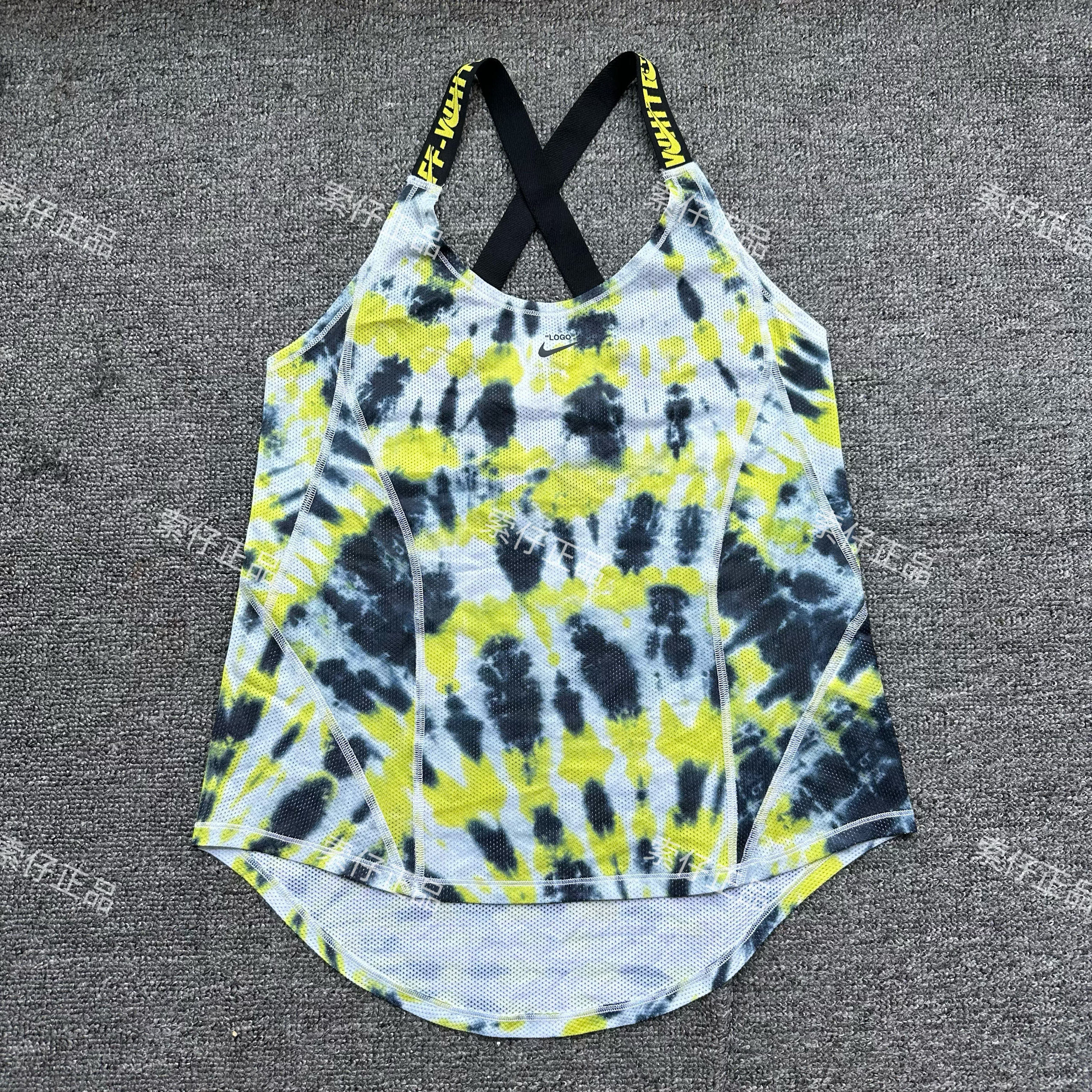耐克Nike x Off-White OW 联名扎染女子跑步速干背心 CK4811-702