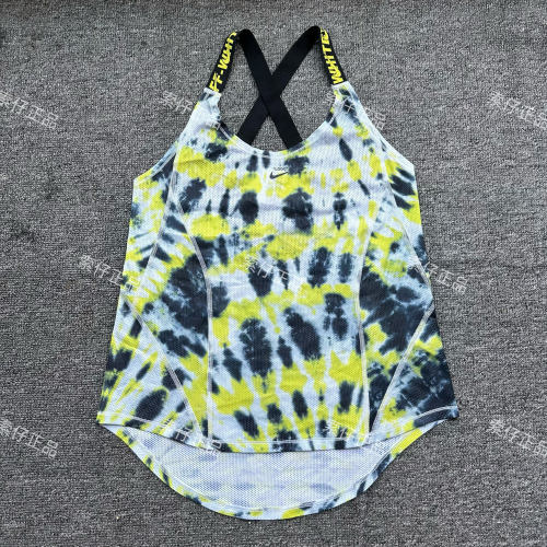 耐克Nike x Off-White OW 联名扎染女子跑步速干背心 CK4811-702