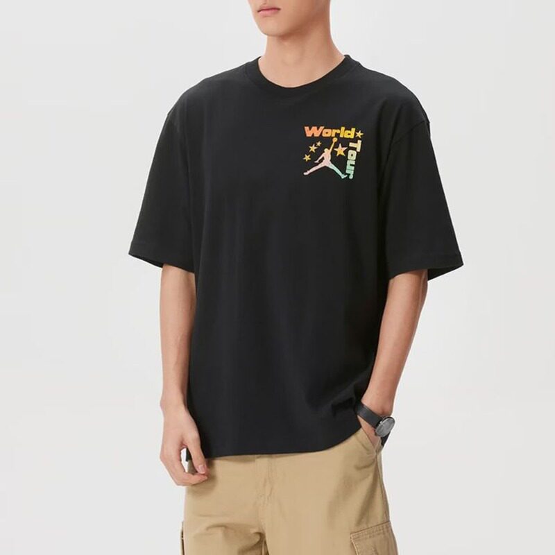 NIKE短袖T恤JORDAN运动休闲针织圆领男装IF3156-010 D