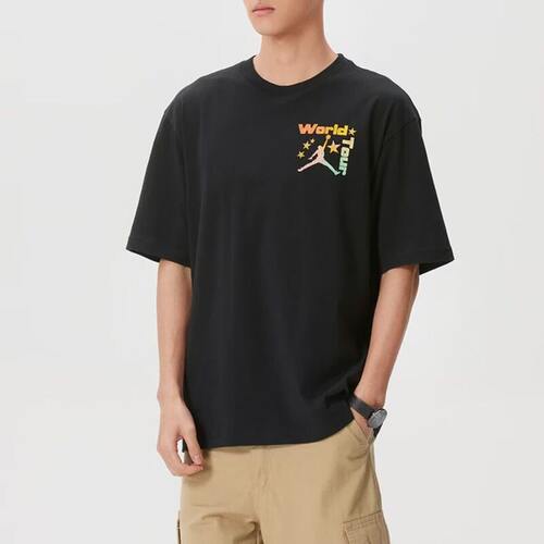 NIKE短袖T恤JORDAN运动休闲针织圆领男装IF3156-010 D