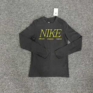 T恤 印花打底圆领长袖 FD1340 男子运动休闲训练纯棉透气 Nike耐克