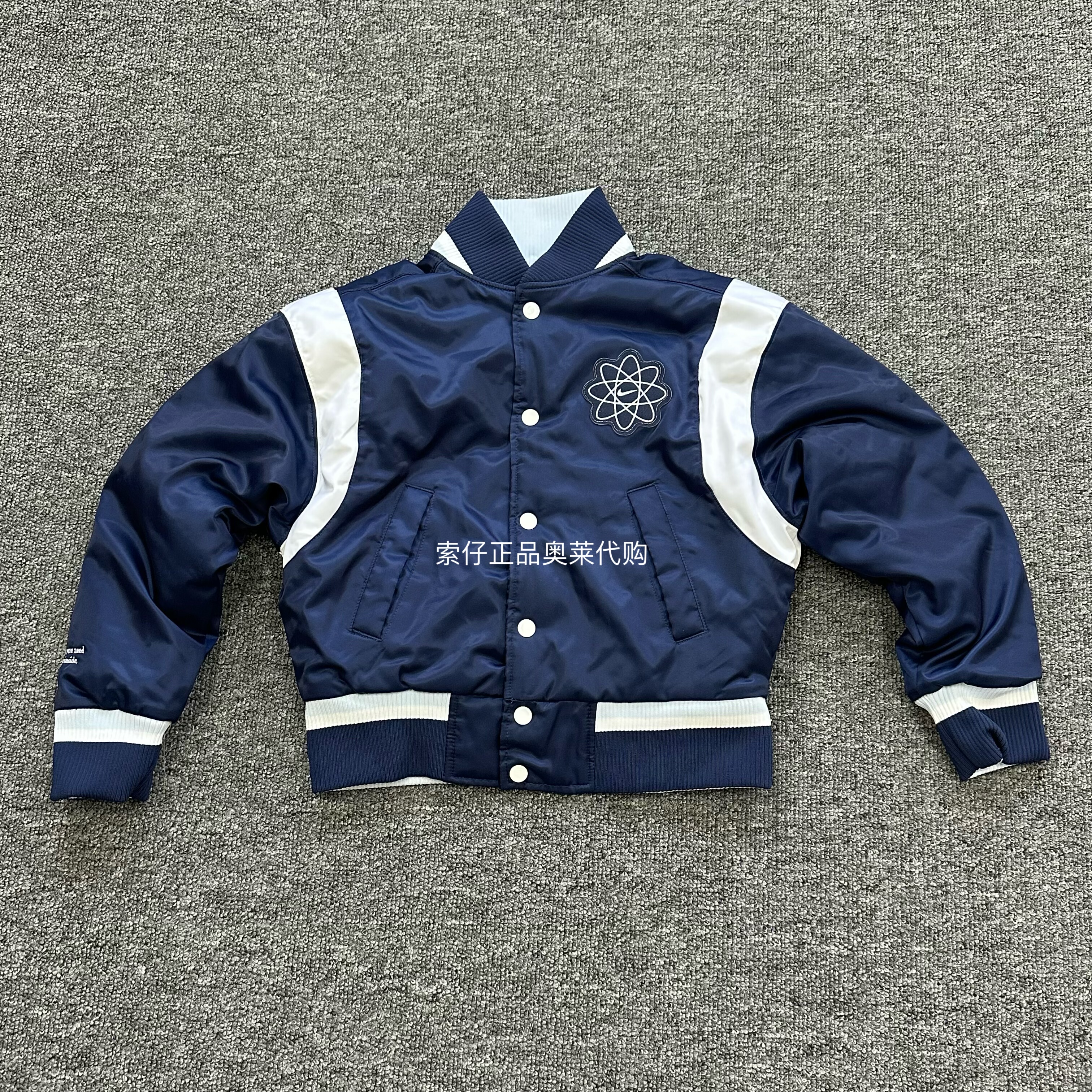 正品Nike/耐克 秋冬大童拼接运动休闲保暖外套棒球服棉服 FJ6045