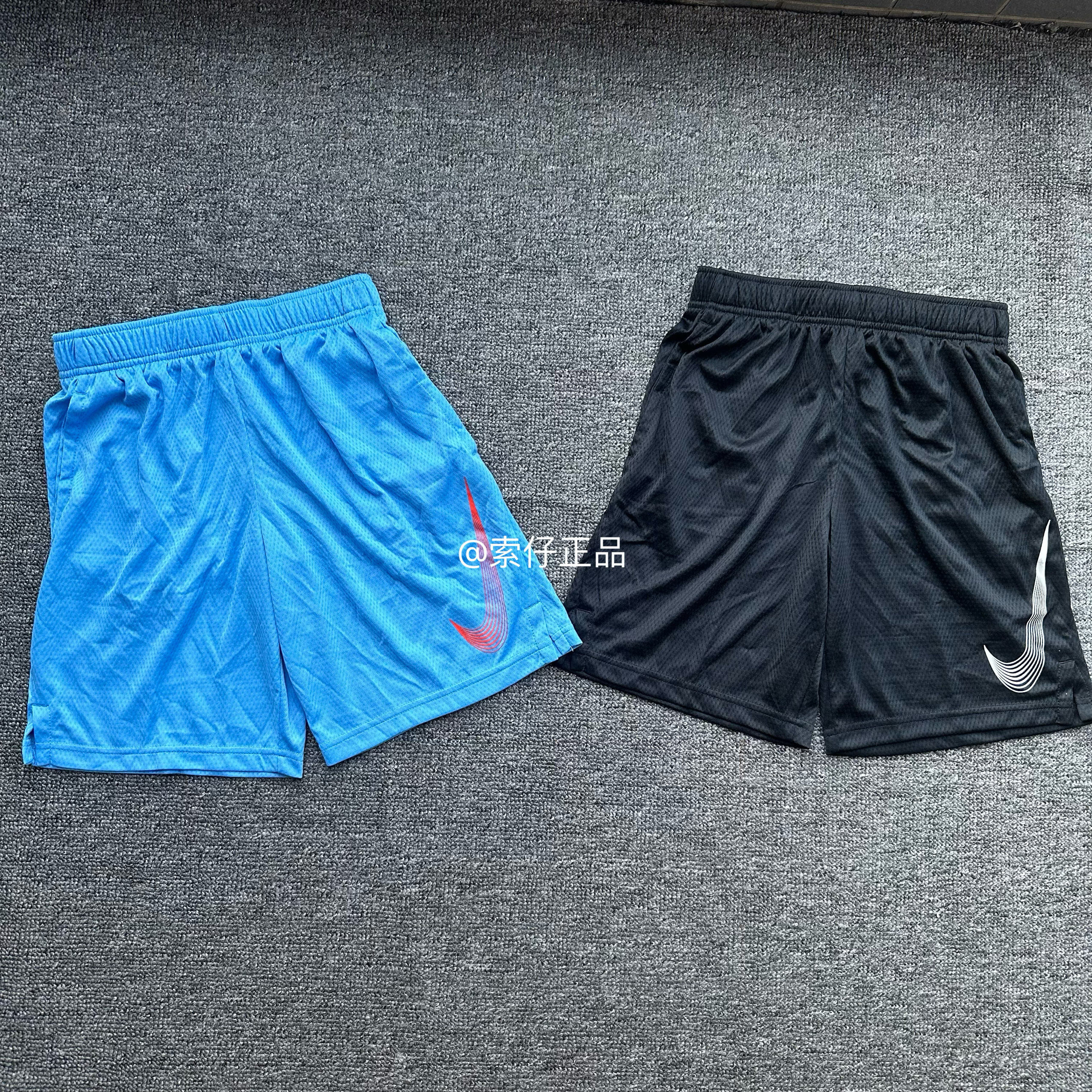 正品耐克NIKE 男女儿童LOGO 夏季透气速干训练运动休闲短裤DM8537