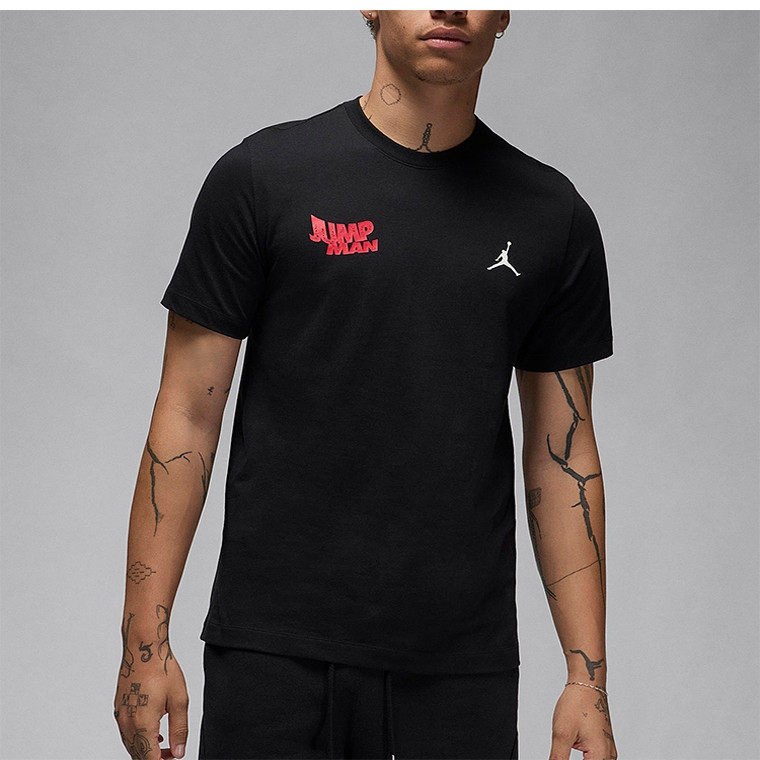 耐克Nike JORDAN男子印花篮球休闲宽松透气圆领短袖T恤FN6030-010