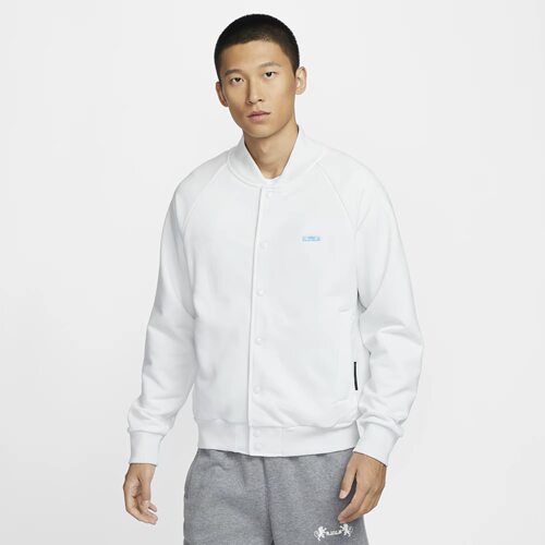 Nike/耐克 男子詹姆斯运动休闲立领加绒篮球夹克外套 FZ1035-121