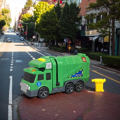 特价库存清仓德国DICKIE迪奇垃圾车救护车警车惯性声光塑料车玩具