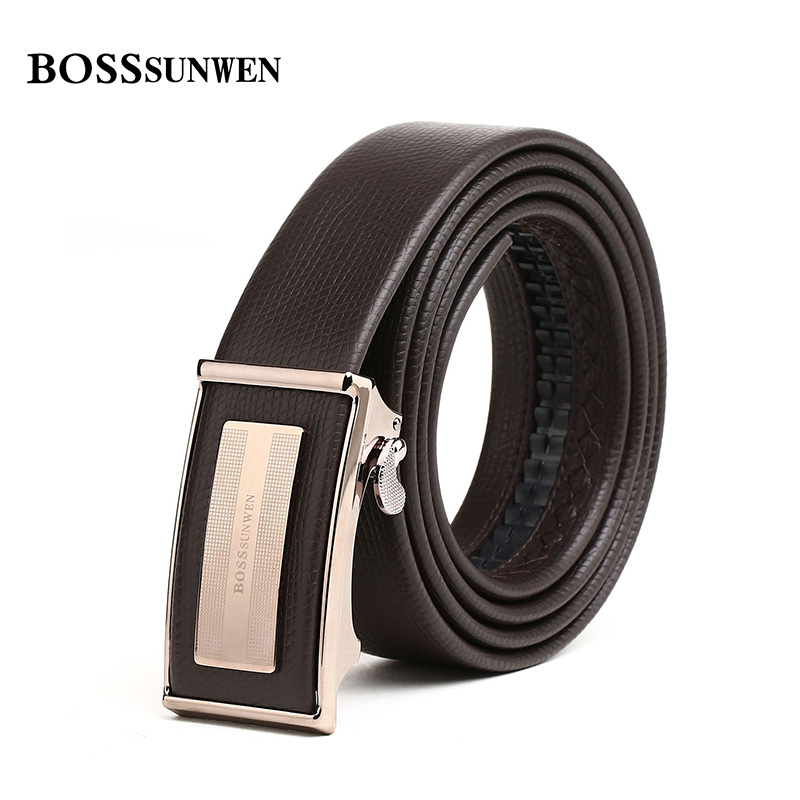 BOSSsunwenƤ´øÄÐÊ¿ ×Ô¶¯¿ÛÄÚǶºÏ½ðÉè¼ÆÉÌÎñÐÝÏÐţƤ¹âÃæÑü´ø
