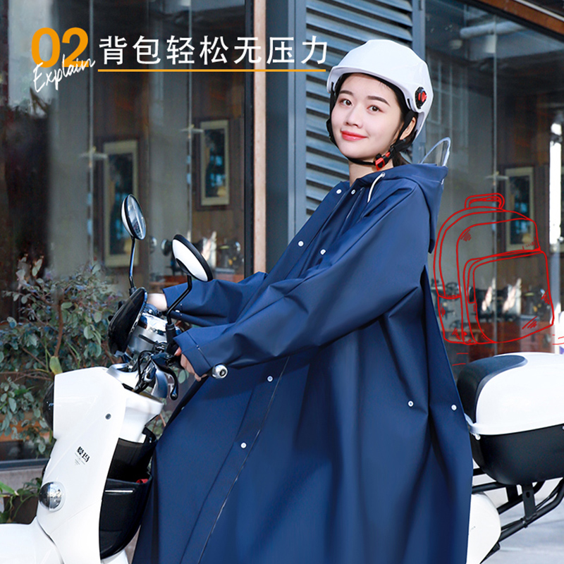 雨衣女士长款全身防暴雨拉链单人徒步便携户外成人电动车防水雨披