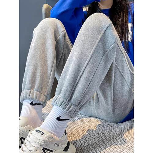 小脚运动裤男女春秋新款宽