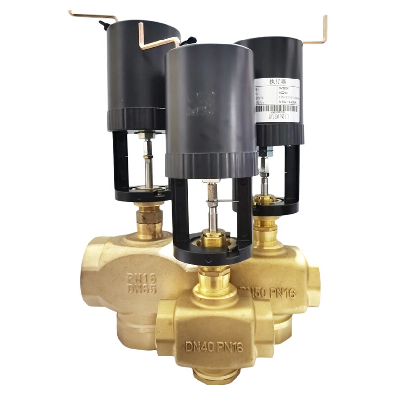 AC24V电动二通0-10V模拟量比例调节阀DN15 20 25 32 40 50 65 80