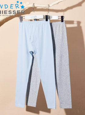 舒雅童装秋裤秋冬新款男童棉质柔软亲肤贴身打底保暖长裤18625Y