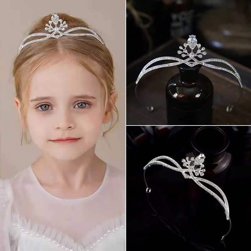公主皇冠头饰儿童女童宝宝大王冠发箍生日发饰演出头箍小女孩发卡