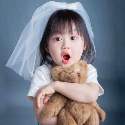 【超好看儿童头纱亲子拍照】
