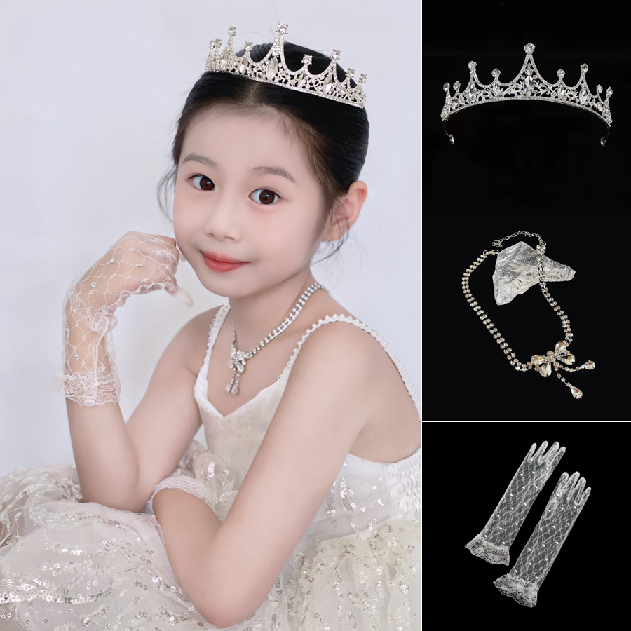 儿童皇冠头饰女童王冠生日礼物八音盒公主儿童节幼儿园表演发饰品