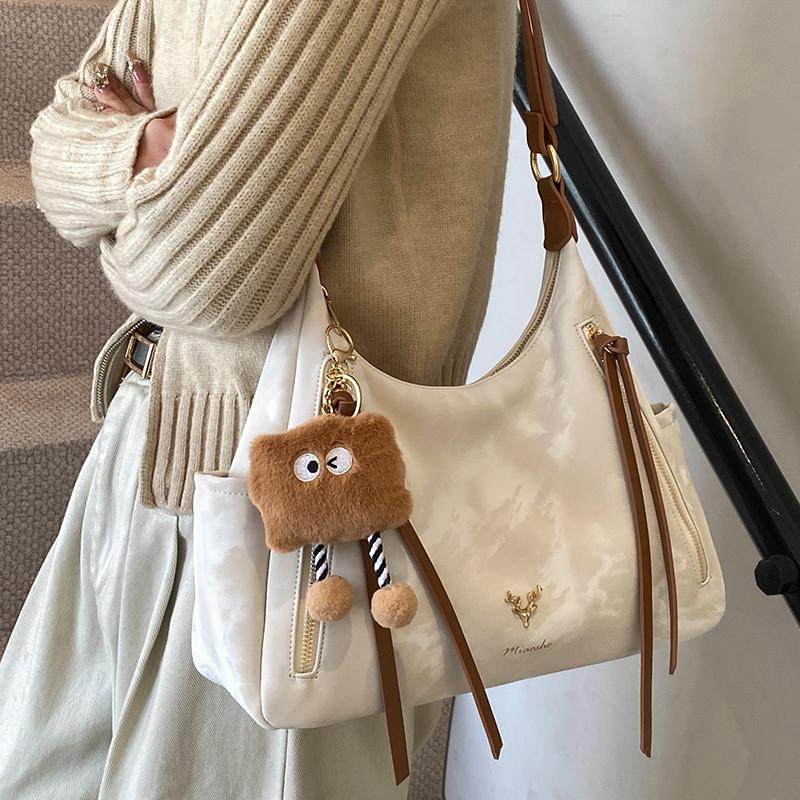 斜挎包大容量女2025新款简约百搭单肩包复古通勤包包大学生腋下包,箱包皮具/热销女包/男包,通用款女包,淘宝优惠券,粉丝福利购,淘宝优惠卷