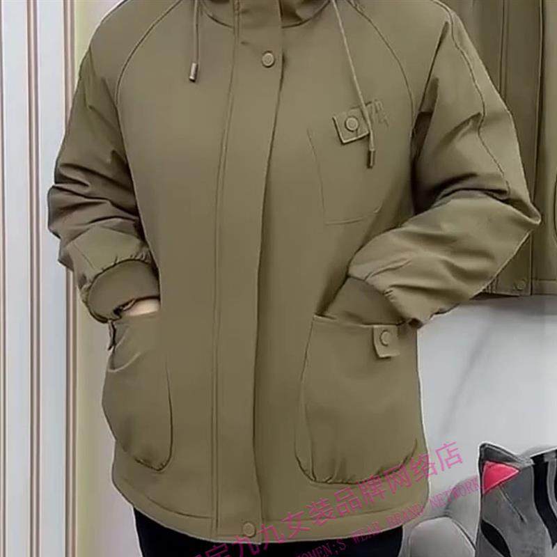2025年秋冬新款连帽外套女时尚洋气中老年休闲减龄大兜加绒派克服,女装/女士精品,中老年女装,淘宝优惠券,粉丝福利购,淘宝优惠卷