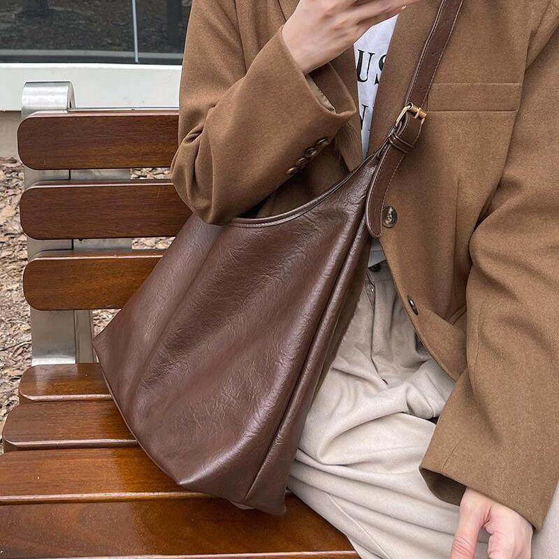 大容量包包女2025秋冬新款简约软皮单肩腋下包复古通勤斜挎子母包,箱包皮具/热销女包/男包,通用款女包,淘宝优惠券,粉丝福利购,淘宝优惠卷