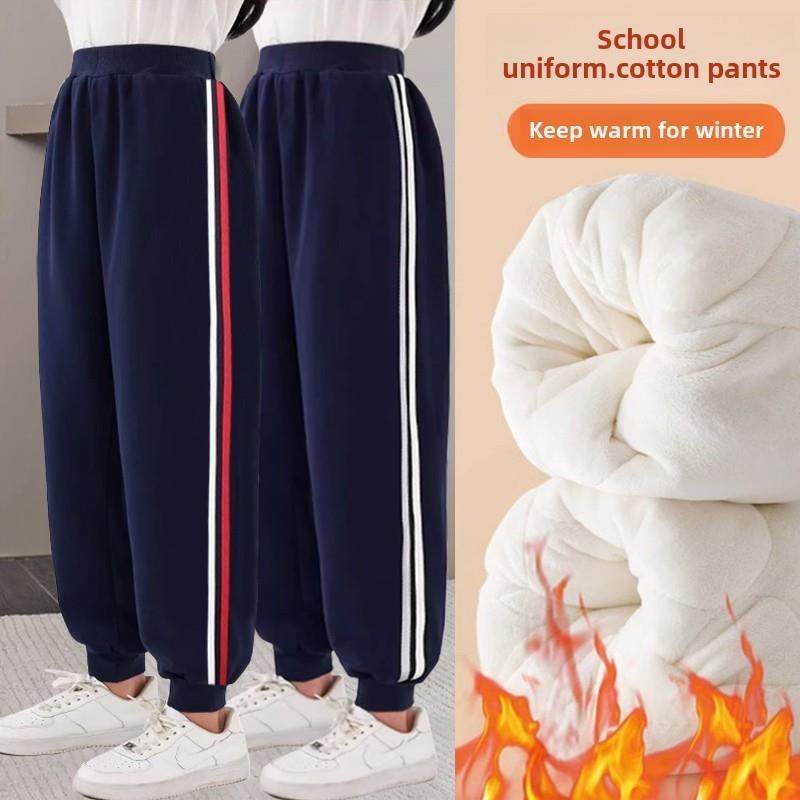 采购产品儿童校服裤冬季棉裤小学生加厚运动裤加棉海军蓝白红两条,童装/婴儿装/亲子装,裤子,淘宝优惠券,粉丝福利购,淘宝优惠卷
