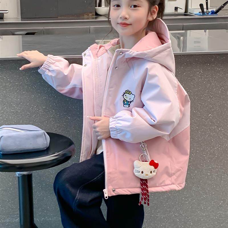 女童秋装棉袄外套2025新款儿童洋气女孩秋冬夹棉加厚卡通棉衣棉服,童装/婴儿装/亲子装,普通外套,淘宝优惠券,粉丝福利购,淘宝优惠卷