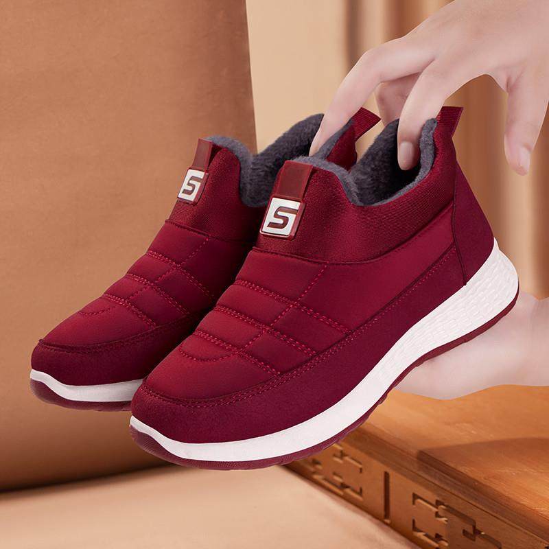 棉鞋女冬季加绒保暖老北京布鞋加厚妈妈中老年防滑防水新款雪地靴,女鞋,时装靴,淘宝优惠券,粉丝福利购,淘宝优惠卷