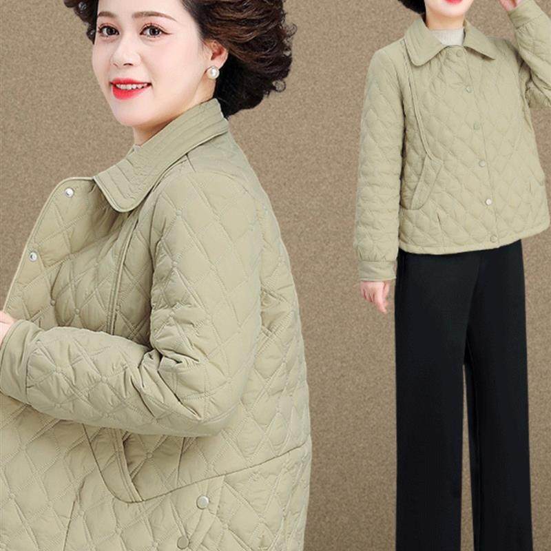 中年妈妈冬季轻棉衣2025新款洋气中老年妇女秋冬短羽绒服,女装/女士精品,中老年女装,淘宝优惠券,粉丝福利购,淘宝优惠卷