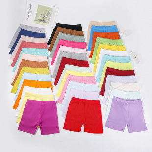 儿童糖果色防走光短裤 女童连衣裙打底裤 女童安全裤 新款 女孩保 夏季
