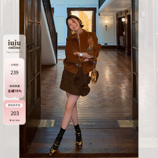 高级感气质重工短裙 废工人半裙新款 IUIU阿晶家 手作立体fafa