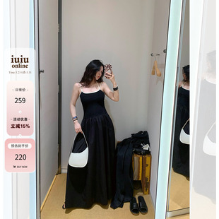 裙子 拼接吊带连衣裙女初秋气质薄款 IUIU阿晶家 本期bi入温柔限定