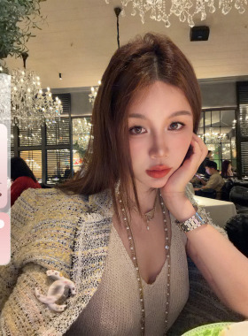 IUIU阿晶家「本期主推！私服」定制面料香香外套女气质编织亮丝