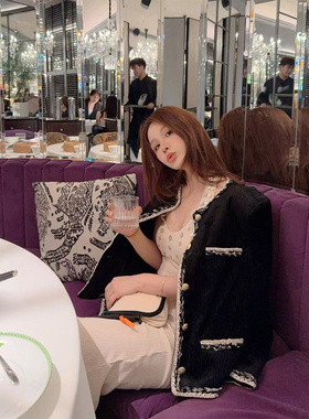 IUIU阿晶家 「Jennie 限定香香」手工花边高级感新中式小香风外套