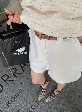 IUIU阿晶家「灵动少女感」高密棉显瘦显腿长百搭夏季短裤女