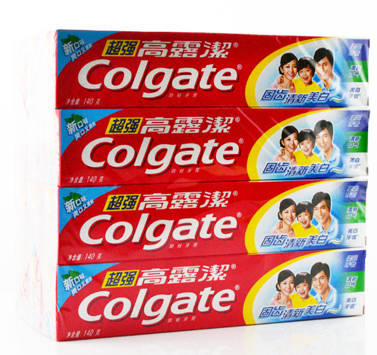 高露洁牙膏 超强固齿 清新美白防蛀140g 1支装 超值系列