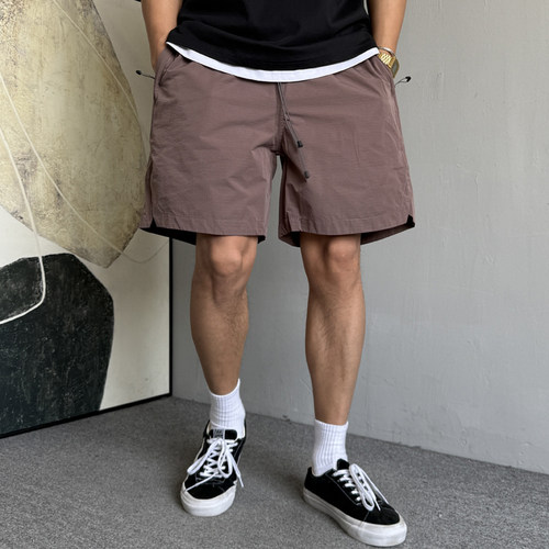 户外速干休闲运动短裤男宽松抽绳