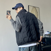 冬季 加肥加大保暖背心 立领羽绒马甲男宽松大码 美式 休闲痞帅轻薄款