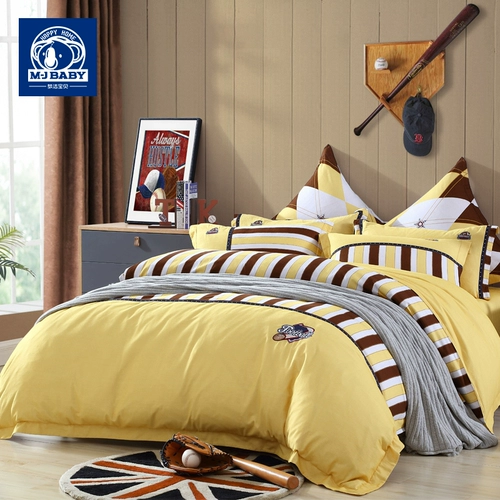 Детский хлопковый мужской мультяшный комплект, 4 предмета, 3 предмета