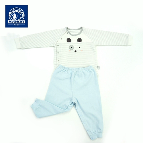 Детский хлопковый комплект, милый лонгслив, осенняя пижама, 2018, детская одежда