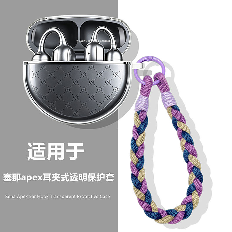 适用塞那apex耳夹式透明保护套